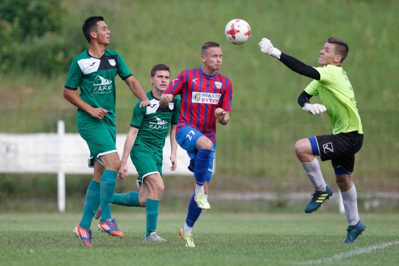 Football. Haiz IV Liga. Polonia Bytom - Zieloni Zarki. 15.08.2018