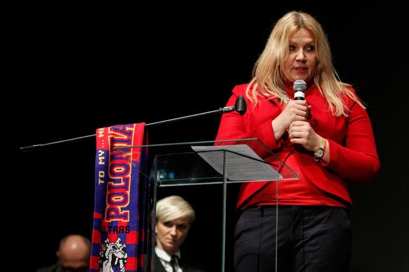 Football. Polonia Bytom. Press Conference. 19.01.2018