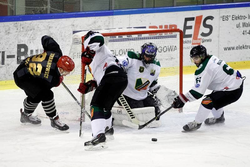 Ice Hockey. Polska Hokej Liga. Anteo Naprzod Janow - Comarch Cracovia Krakow. 19.01.2018