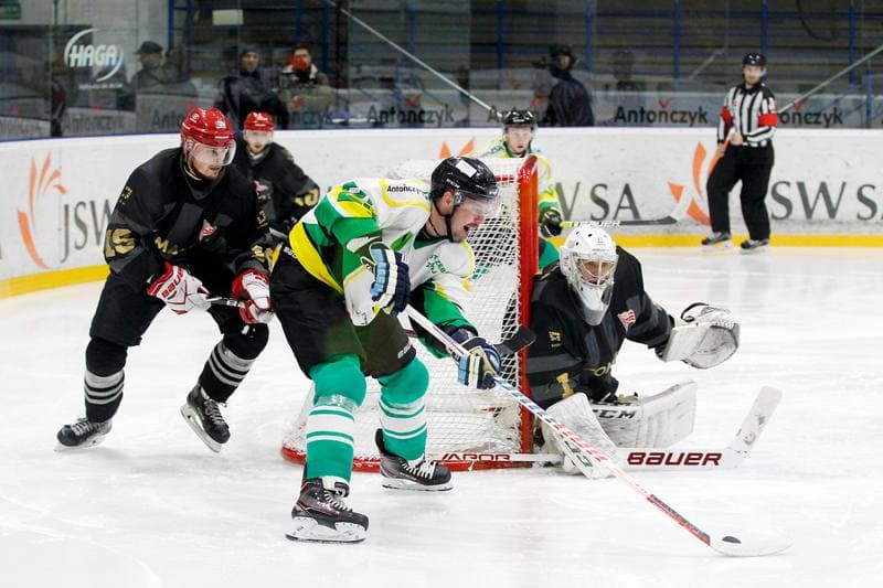 Ice Hockey. Polska Hokej Liga. JKH GKS Jastrzebie - Comarch Cracovia. 10.01.2019