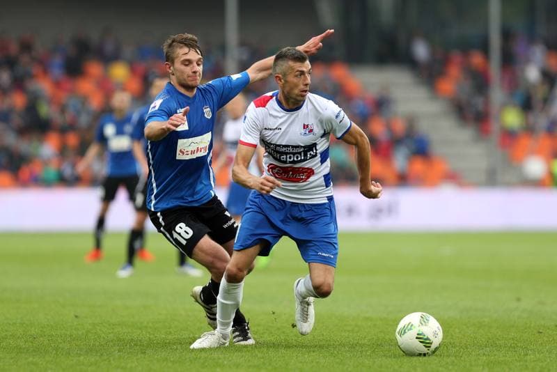 Football. Nice I Liga. Podbeskidzie Bielsko-Biala - Sandecja Nowy Sacz. 20.05.2017