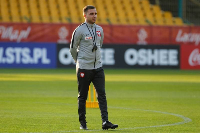 Football. Poland national team. Training. 08.10.2018