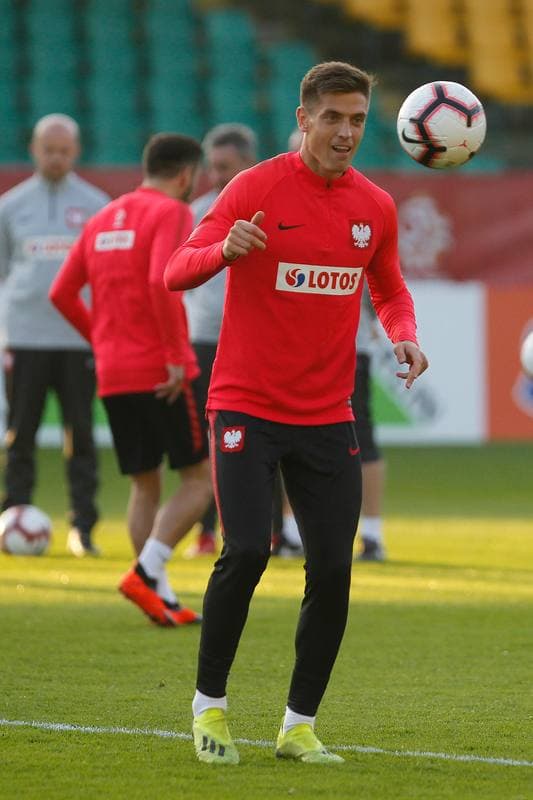 Football. Poland national team. Training. 09.10.2018