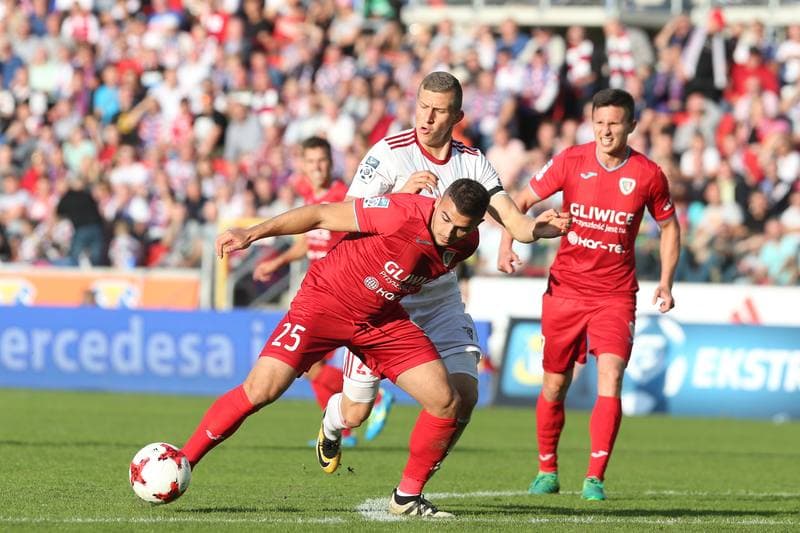 Football. Lotto Ekstraklasa. Gornik Zabrze - Piast Gliwice. 01.10.2017