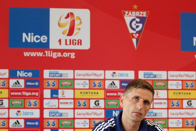 Football. Gornik Zabrze. Press Conference. 06.06.2017