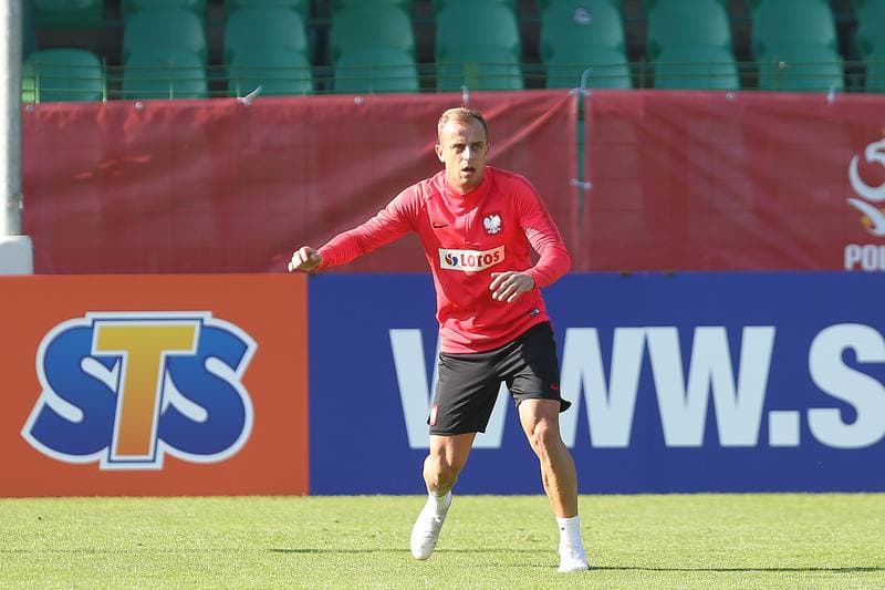 Football. Poland national team. Training. 12.10.2018