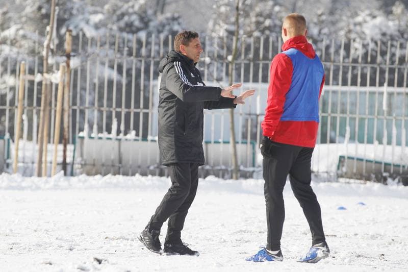 Football. Gornik Zabrze. Training. 05.02.2019