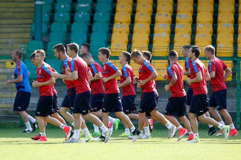 Football. Czech Republic. Training. 20.06.2017
