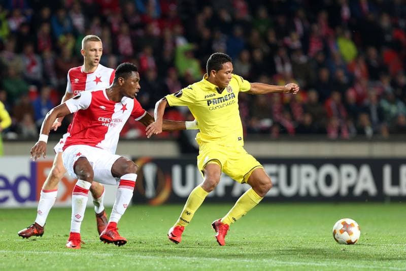 Football. UEFA Europa League. Slavia Prague - Villarreal CF. 02.11.2017