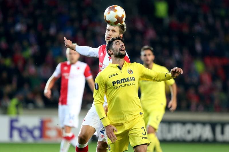 Football. UEFA Europa League. Slavia Prague - Villarreal CF. 02.11.2017