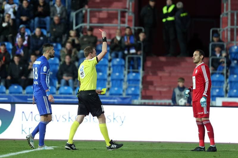 Football. Het Liga. Banik Ostrava - FK Mlada Boleslav. 04.11.2017