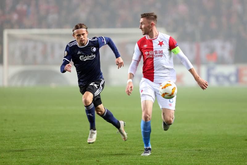 Football. UEFA Europa League. Slavia Prague - FC Copenhagen. 08.11.2018