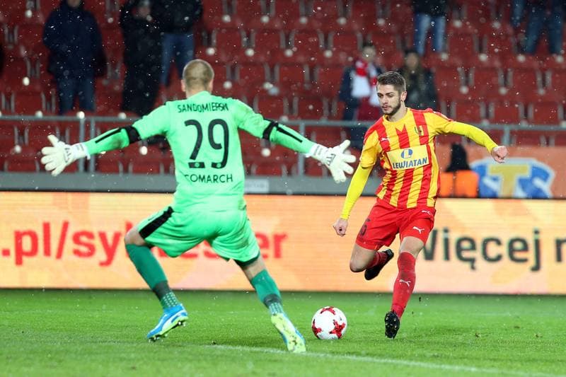 Football. Lotto Ekstraklasa. Cracovia Krakow - Korona Kielce. 04.12.2017