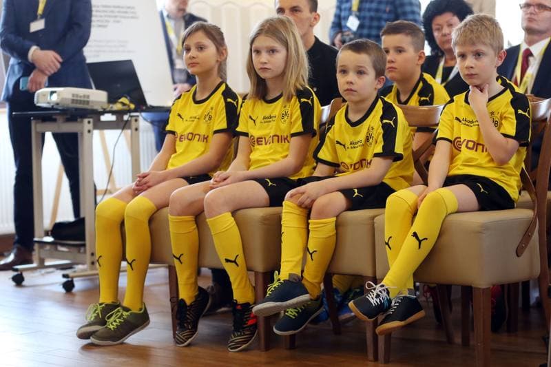 Football. Akademia im. Lukasza Piszczka. Press Conference. 19.03.2019