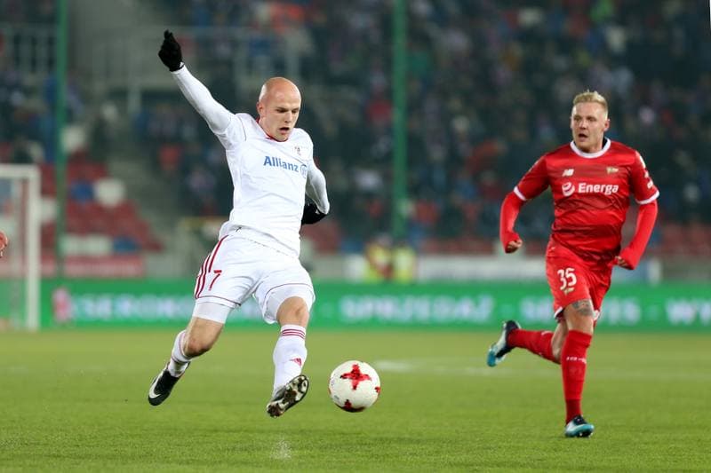 Football. Lotto Ekstraklasa. Gornik Zabrze - Lechia Gdansk. 08.12.2017
