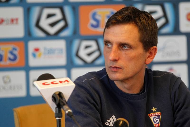 Football. Gornik Zabrze. Press Conference. 15.03.2018