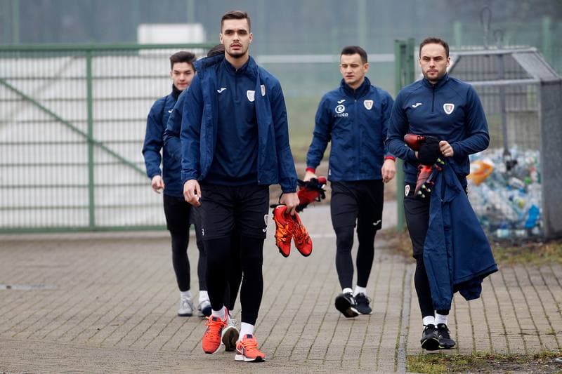 Football. Piast Gliwice. Training. 10.01.2018
