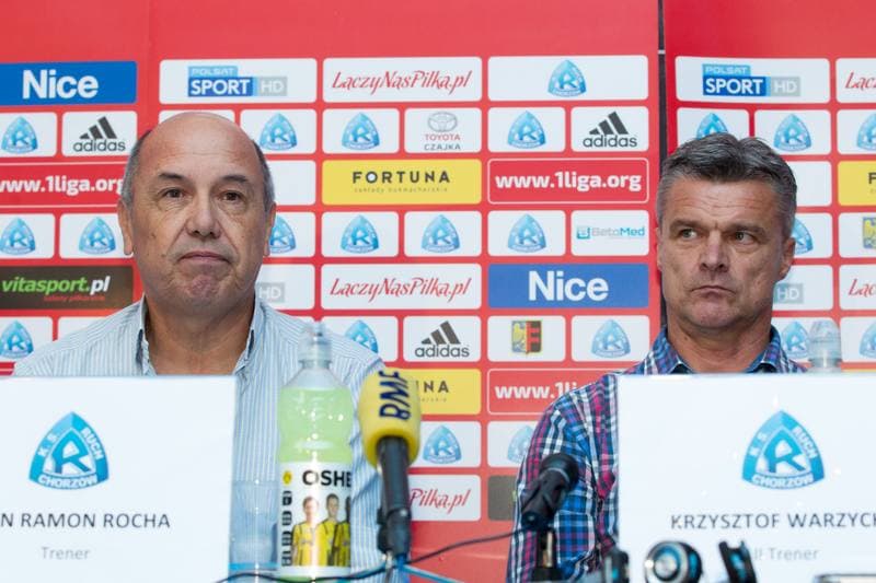 Football. Ruch Chorzow. Press Conference. 11.09.2017