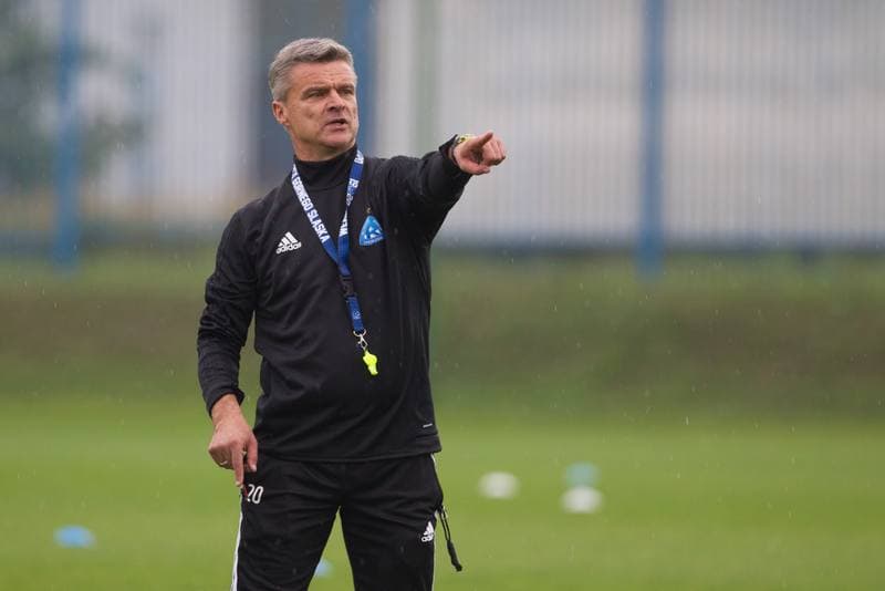 Football. Ruch Chorzow. Training. 11.09.2017