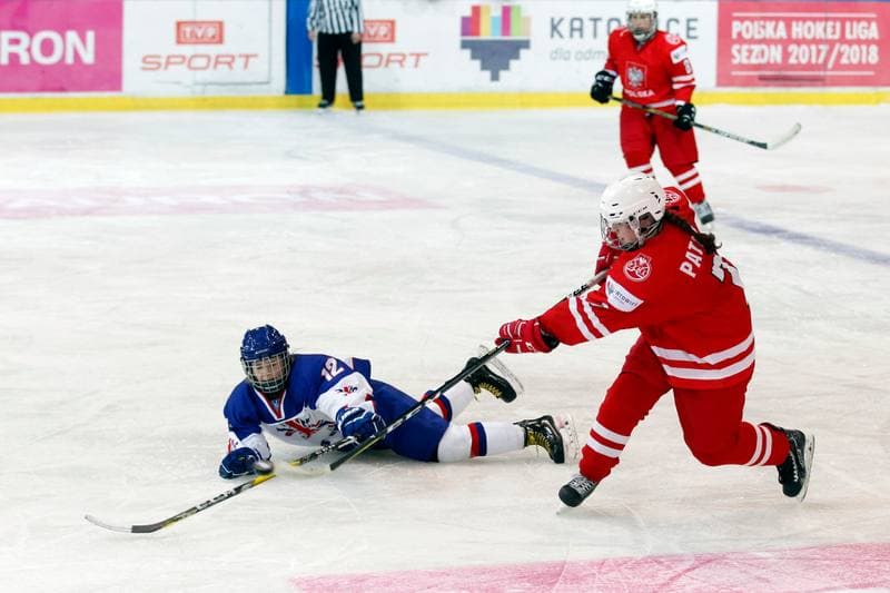 Ice Hockey. Women's U18 World Championship Division 1B. Poland - Great Britain. 12.01.2018
