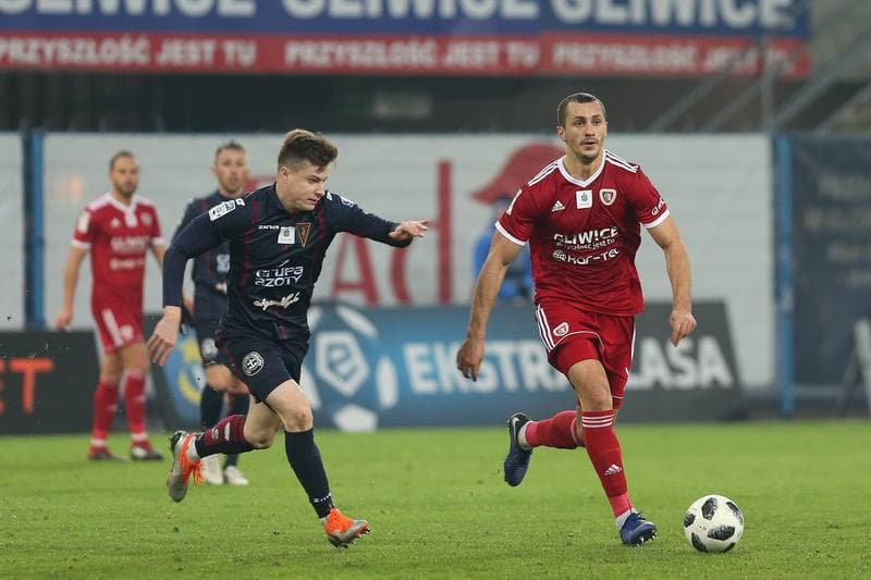 Football. Lotto Ekstraklasa. Piast Gliwice - Pogon Szczecin. 03.12.2018