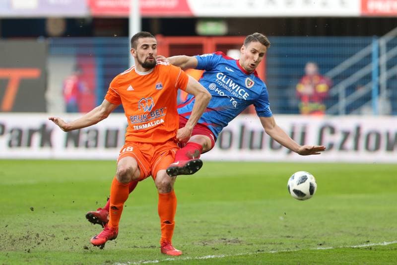 Football. Lotto Ekstraklasa. Piast Gliwice - Bruk-Bet Termalica Nieciecza. 07.04.2018