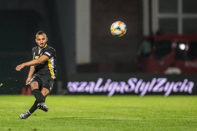 Football. Fortuna I Liga. GKS 1962 Jastrzebie - LKS Lodz. 04.05.2019