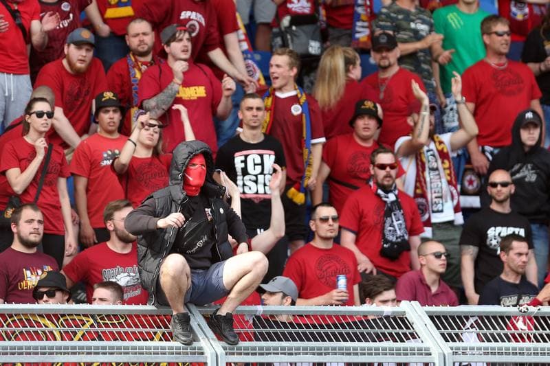 Football. HET Liga. Banik Ostrava - AC Sparta Prague. 28.04.2018