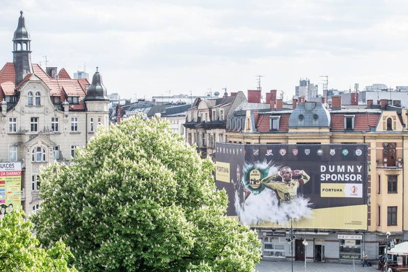 Football. Fortuna I Liga. Billboard. 08.05.2019