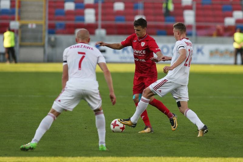 Football. Lotto Ekstraklasa. Gornik Zabrze - Piast Gliwice. 01.10.2017