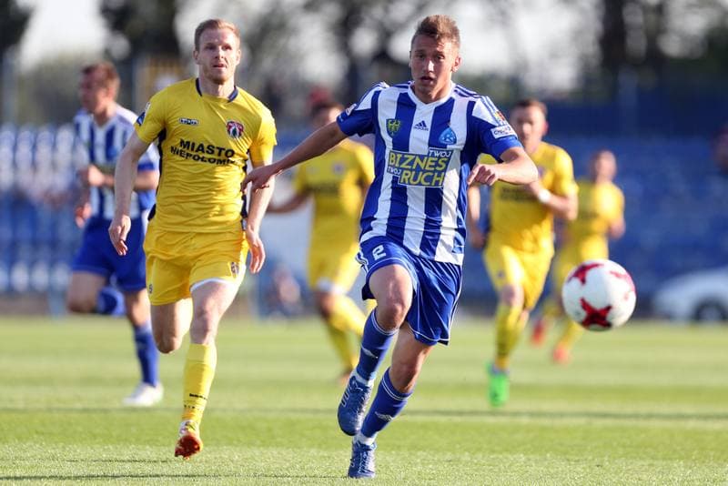 Football. Nice I Liga. Ruch Chorzow - Puszcza Niepolomice. 05.05.2018