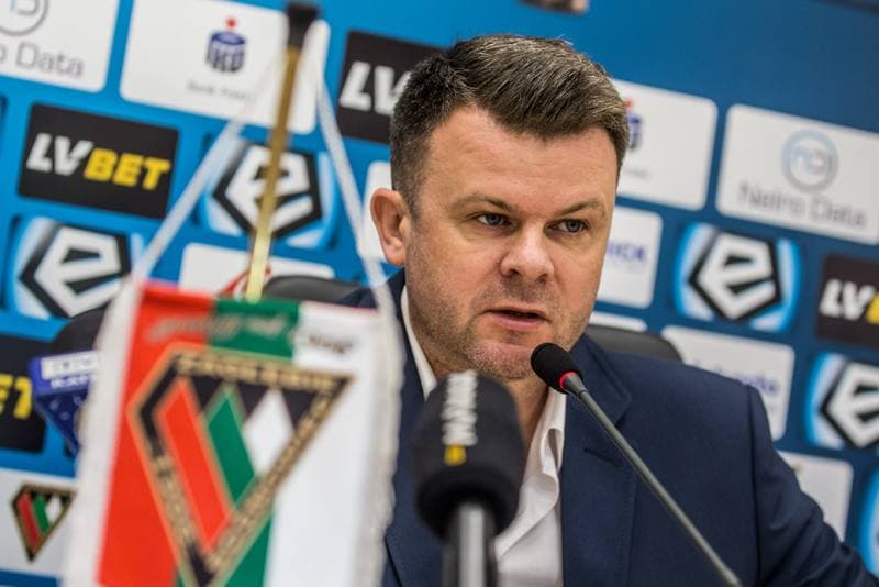 Football. Zaglebie Sosnowiec. Press Conference. 20.05.2019