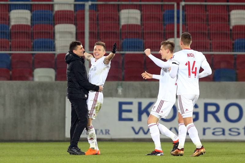Football. Lotto Ekstraklasa. Gornik Zabrze - Bruk-Bet Termalica Nieciecza. 19.02.2018