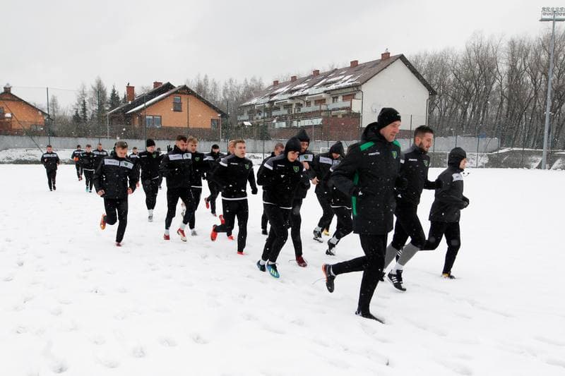 Football. GKS Katowice. Training. 14.01.2019