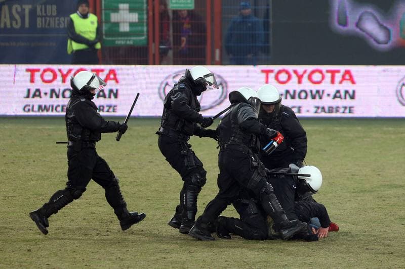 Football. Lotto Ekstraklasa. Piast Gliwice - Gornik Zabrze. 03.03.2018