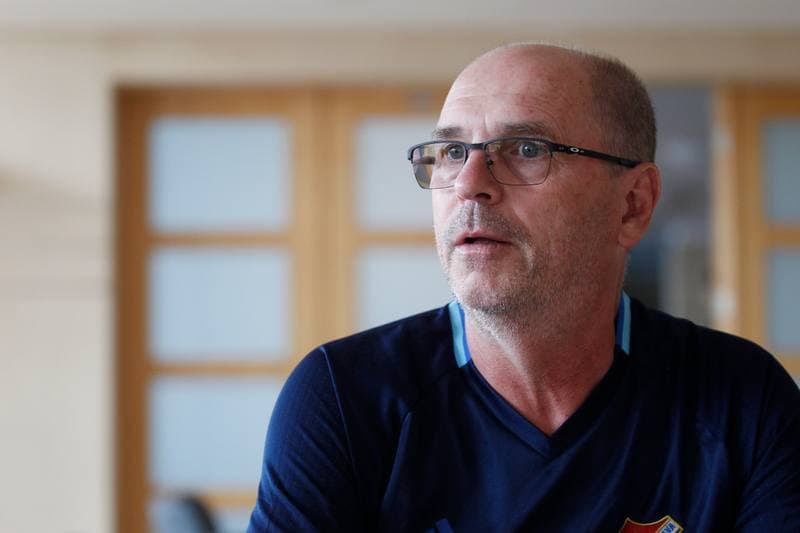 Football. Banik Ostrava. Press Conference. 16.05.2018