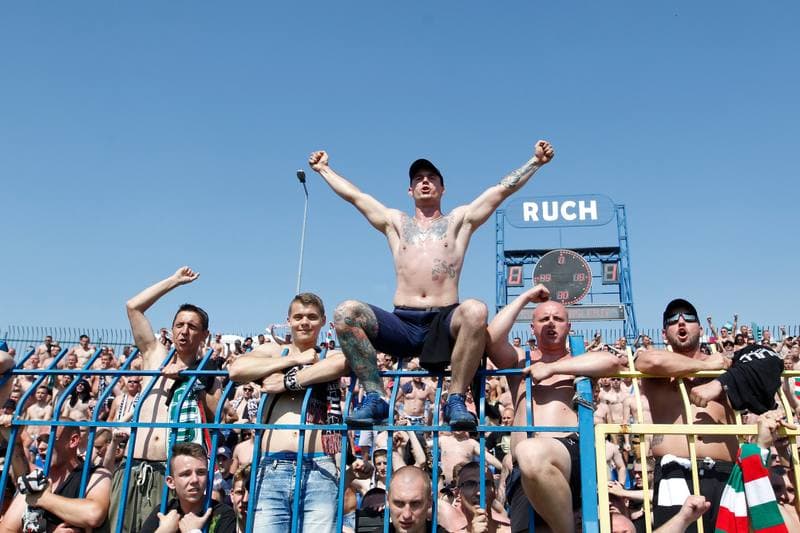 Football. Nice I Liga. Ruch Chorzow - Zaglebie Sosnowiec. 27.05.2018