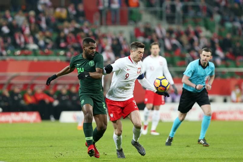 Football. International Friendly. Poland - Nigeria. 23.03.2018