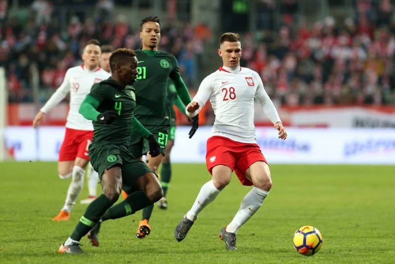 Football. International Friendly. Poland - Nigeria. 23.03.2018