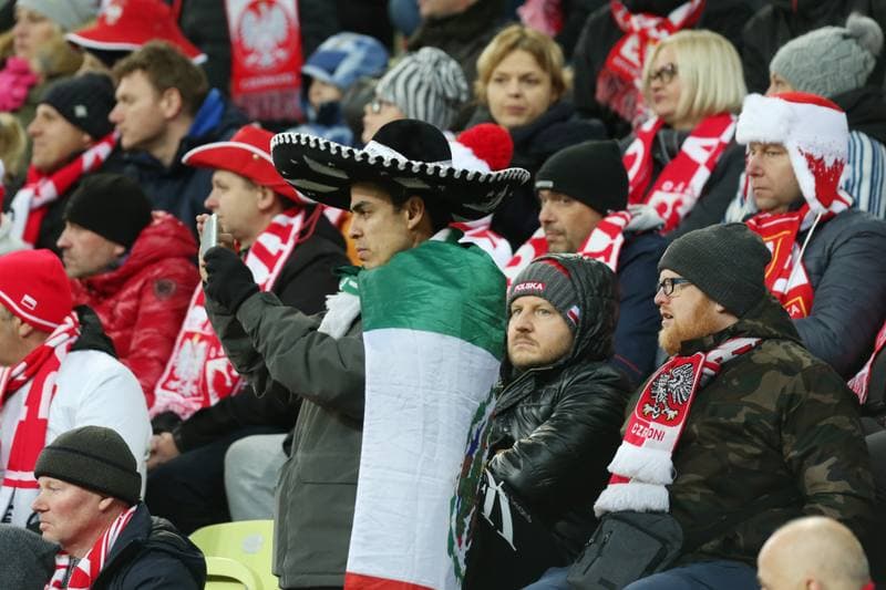 Football. International Friendly. Poland - Mexico. 13.11.2017