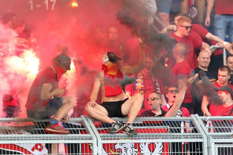 Football. HET Liga. Banik Ostrava - AC Sparta Prague. 28.04.2018