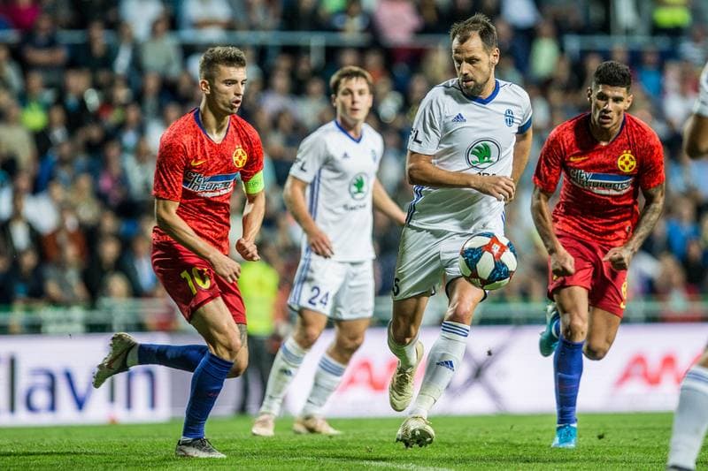 Football. UEFA Europa League. FK Mlada Boleslav - FCSB. 15.08.2019