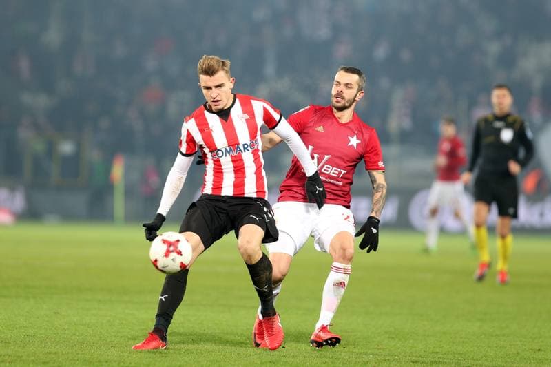 Football. Lotto Ekstraklasa. Cracovia Krakow - Wisla Krakow. 13.12.2017