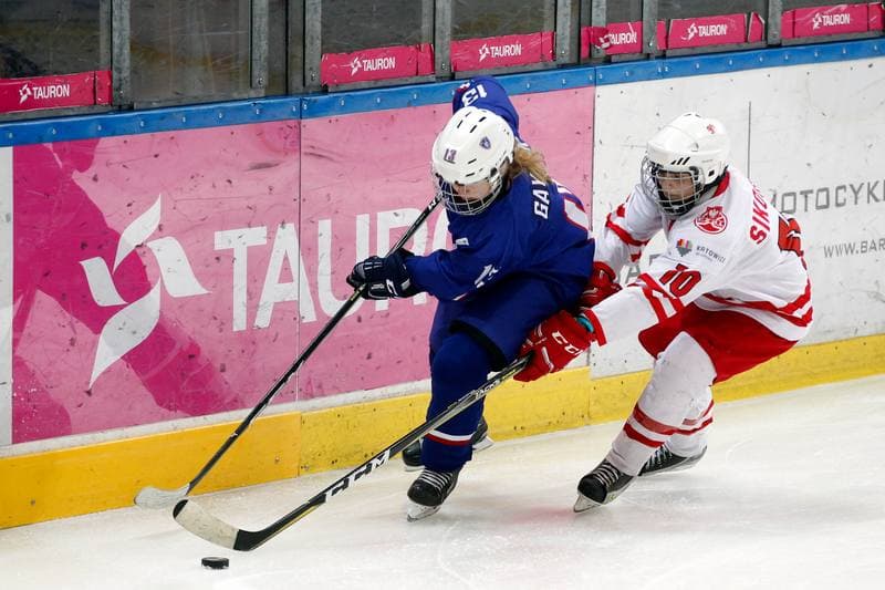 Ice Hockey. Women's U18 World Championship Division 1B. Poland - France. 11.01.2018
