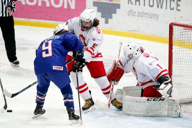 Ice Hockey. Women's U18 World Championship Division 1B. Poland - France. 11.01.2018