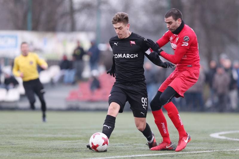 Football. Sparing. Zaglebie Sosnowiec - Cracovia Krakow. 17.01.2018