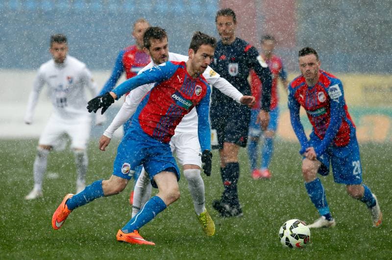 Football. SYNOT Liga. Banik Ostrava - Viktoria Plzen. 05.04.2015
