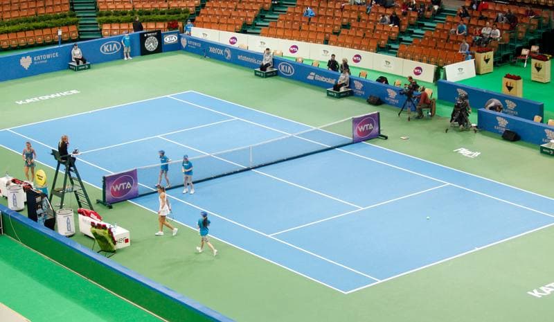 Tennis. Katowice Open. Agnieszka Radwanska - Yanina Wickmayer. 07.04.2015