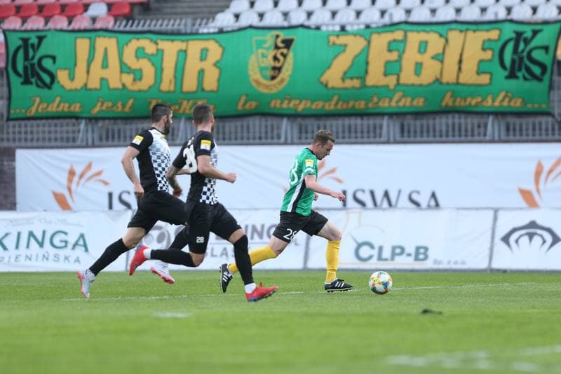Football. Fortuna I Liga. GKS 1962 Jastrzebie - Bytovia Bytow. 24.04.2019
