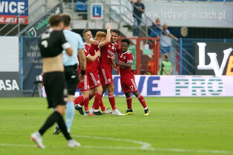 Football. Lotto Ekstraklasa. Piast Gliwice - Cracovia Krakow. 24.08.2018